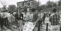 A peace protest at Dartmouth College, 1968.