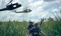 Caption: United States Army infantrymen of the 2nd Battalion, 12th Infantry, 25th Infantry Division patrol northeast of Cu Chi, Vietnam, in November 1969. Photo by Jeffrey H. Hinman '68.